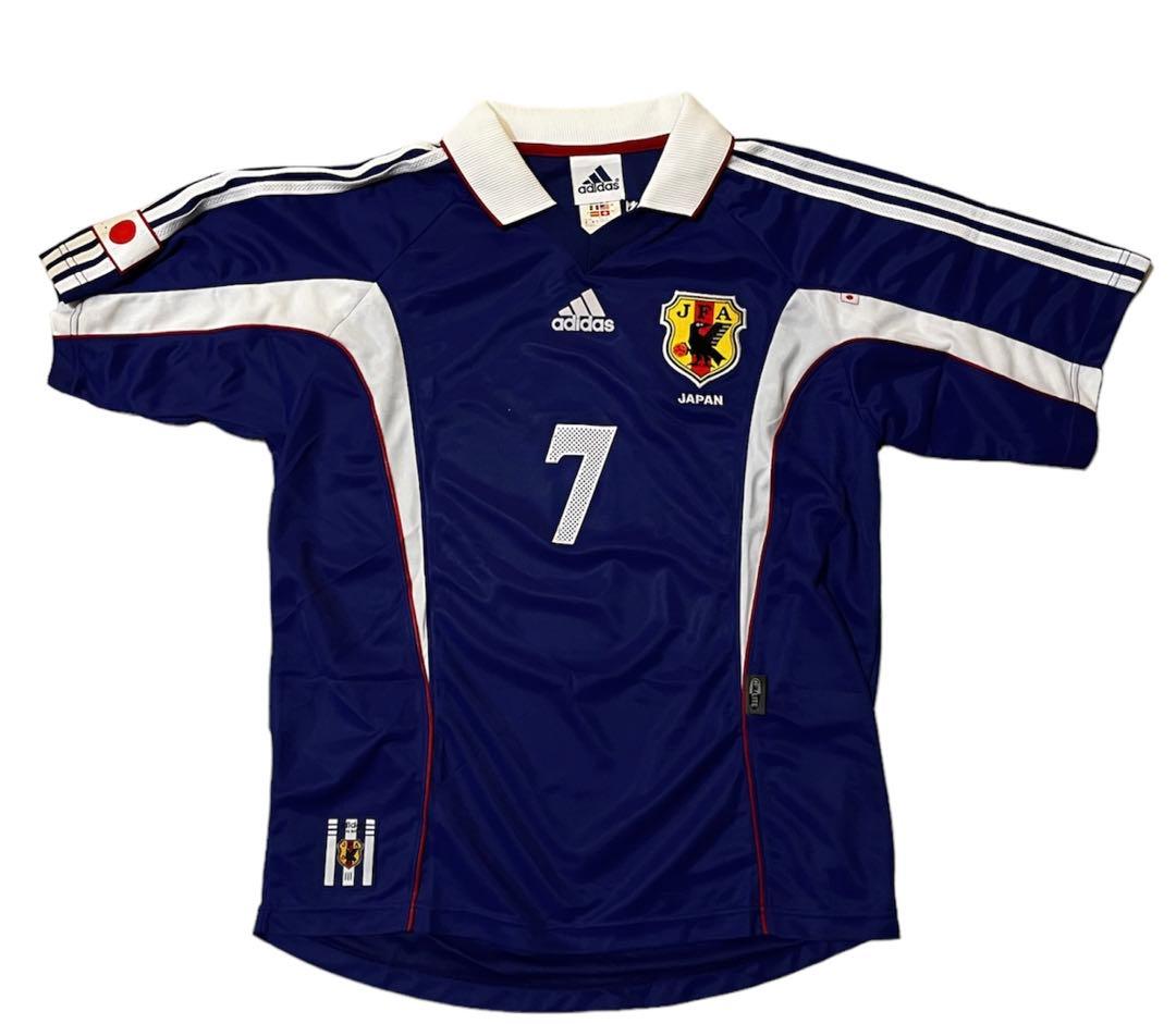 サッカー　日本代表　公式ユニホーム　選手着用　7番　中田英寿　2000年