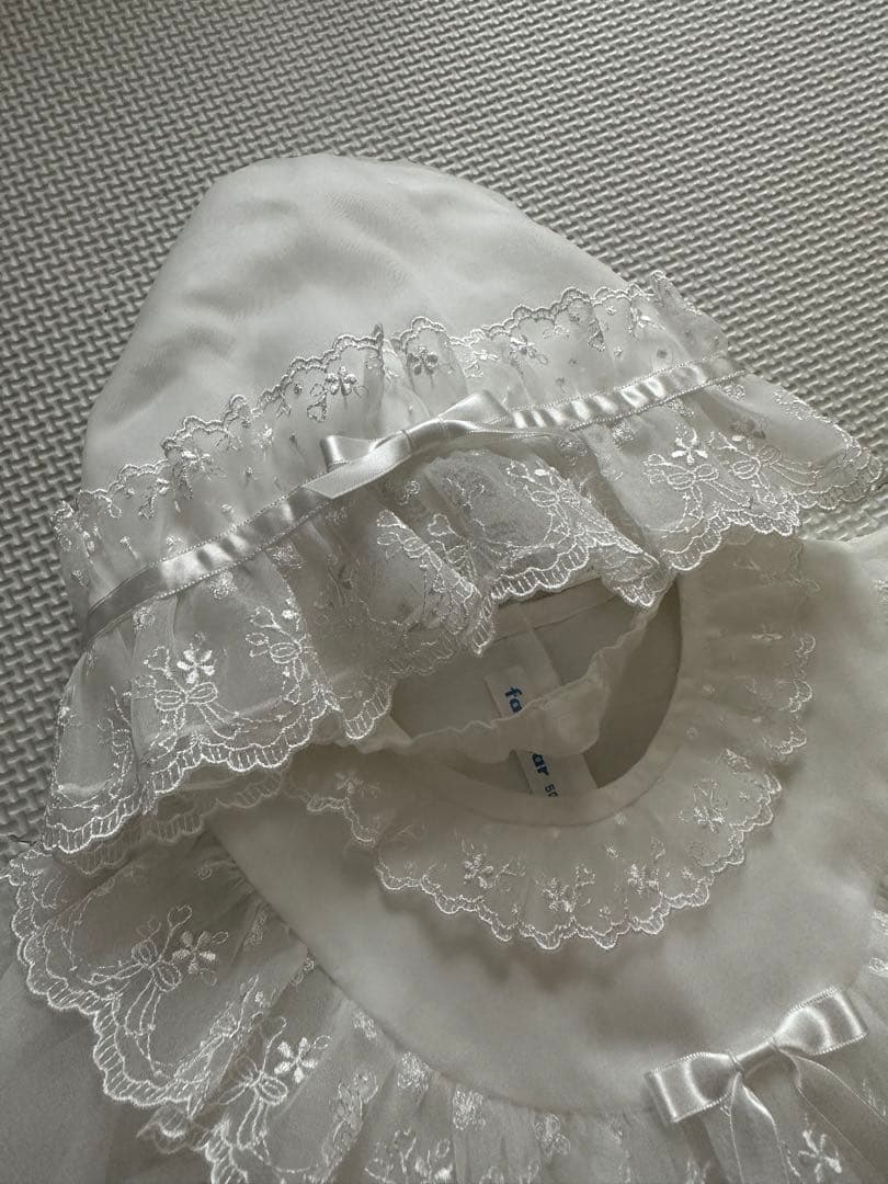 本日発送 familiar ファミリア ベビードレス セレモニードレス 50cm