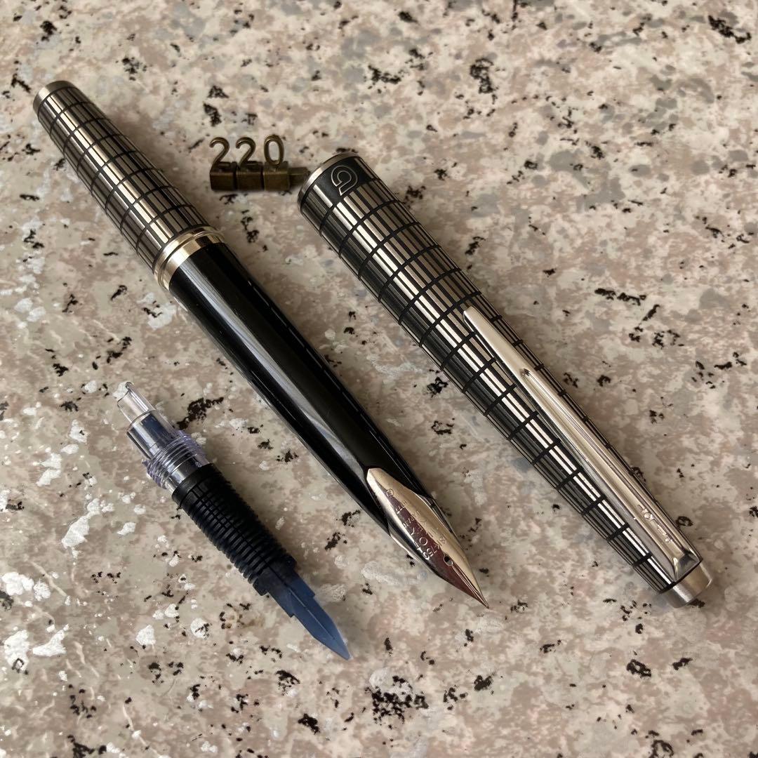 #220 オーバーホール済み 万年筆 パイロット PILOT C 全格子 18k