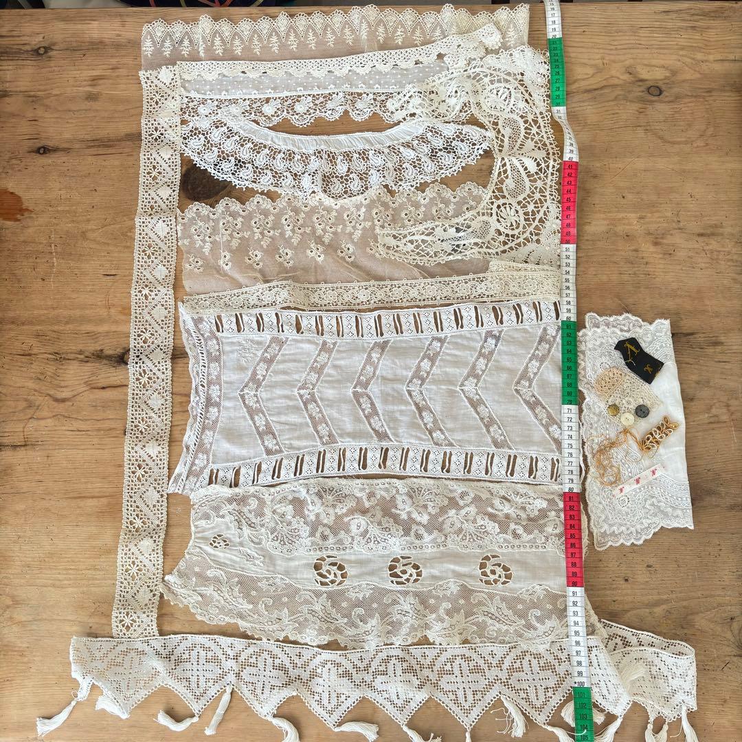 フランスアンティークレース.ハンカチ色々セット