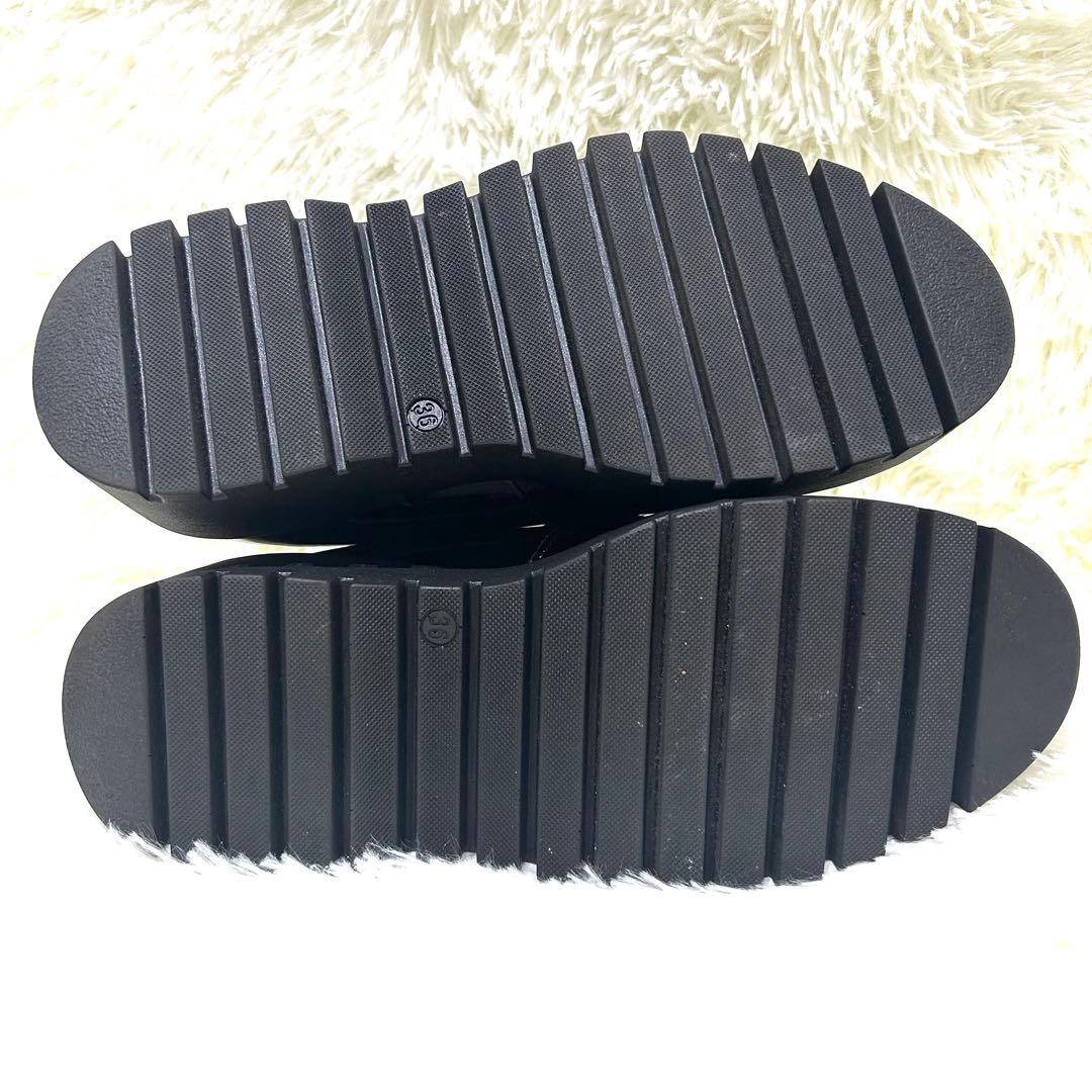 ほぼ新品✨コルソローマ CORSO ROMA 9 エナメル ローファー 厚底 黒