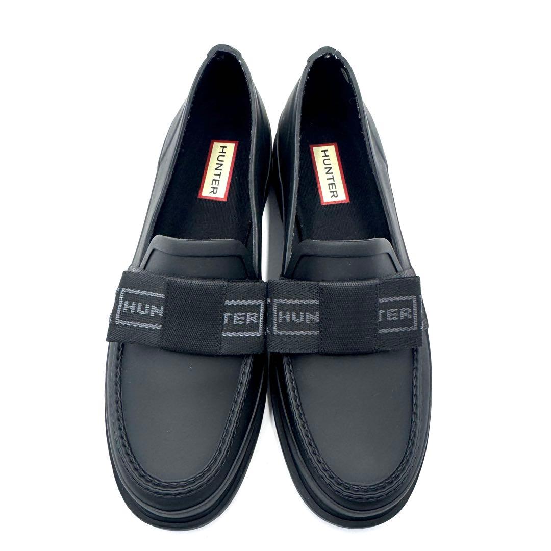 極美品 HUNTER REFAIND BOW PENNY LOAFER 24cm