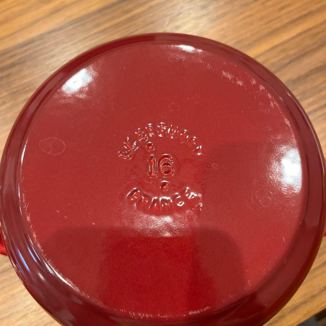 新品 未使用 鍋 ル・クルーゼ ルクルーゼ ルクルーゼ鍋 16cm 赤 レッド