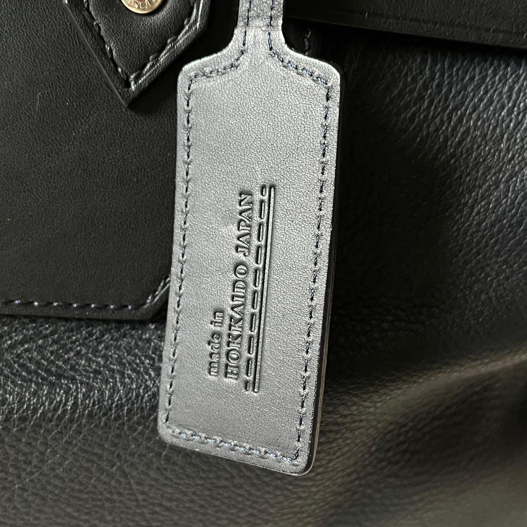 SOMES SADDLE×HT LABEL ビジネスバッグ　レザー　ネイビー