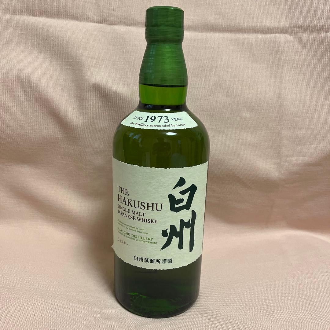 【箱付・未開封】サントリーシングルモルトウイスキー白州　700ml