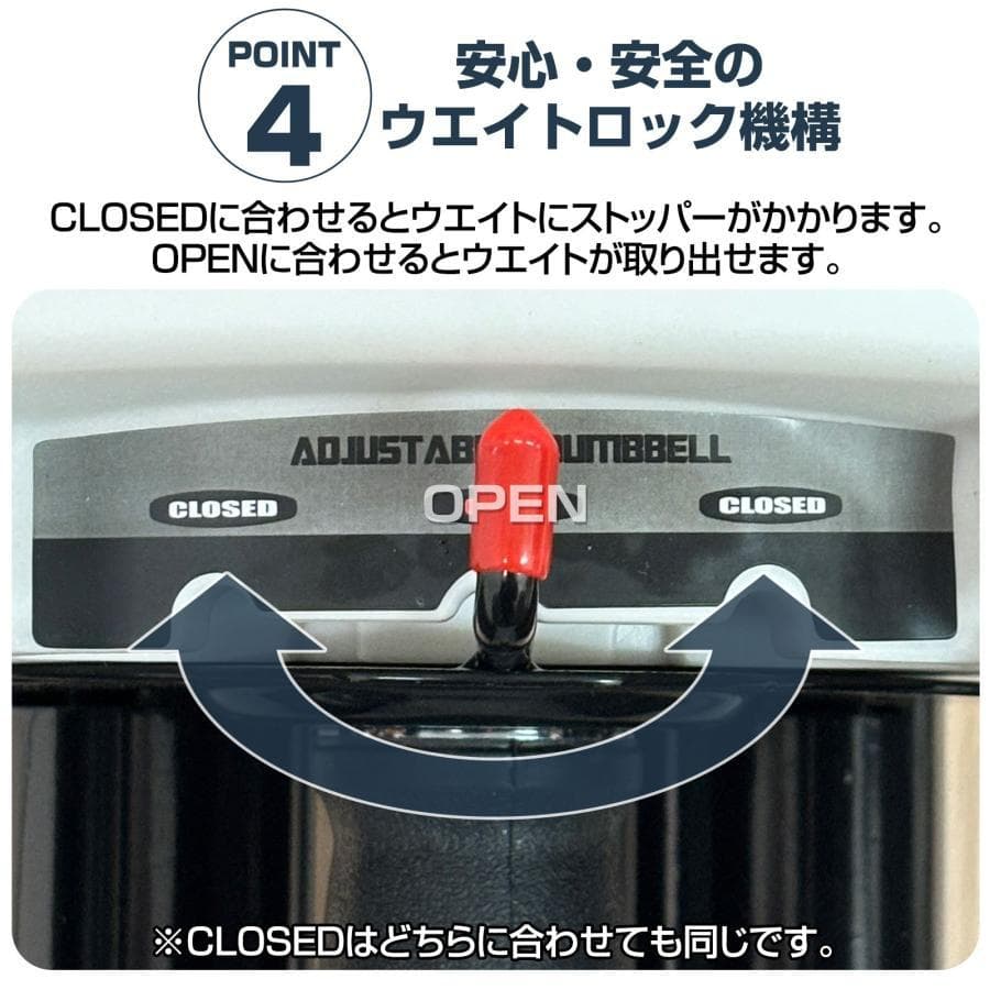 パワーブロック ダンベル 可変式 23kg 単品 多機能 12段階調節 筋トレ