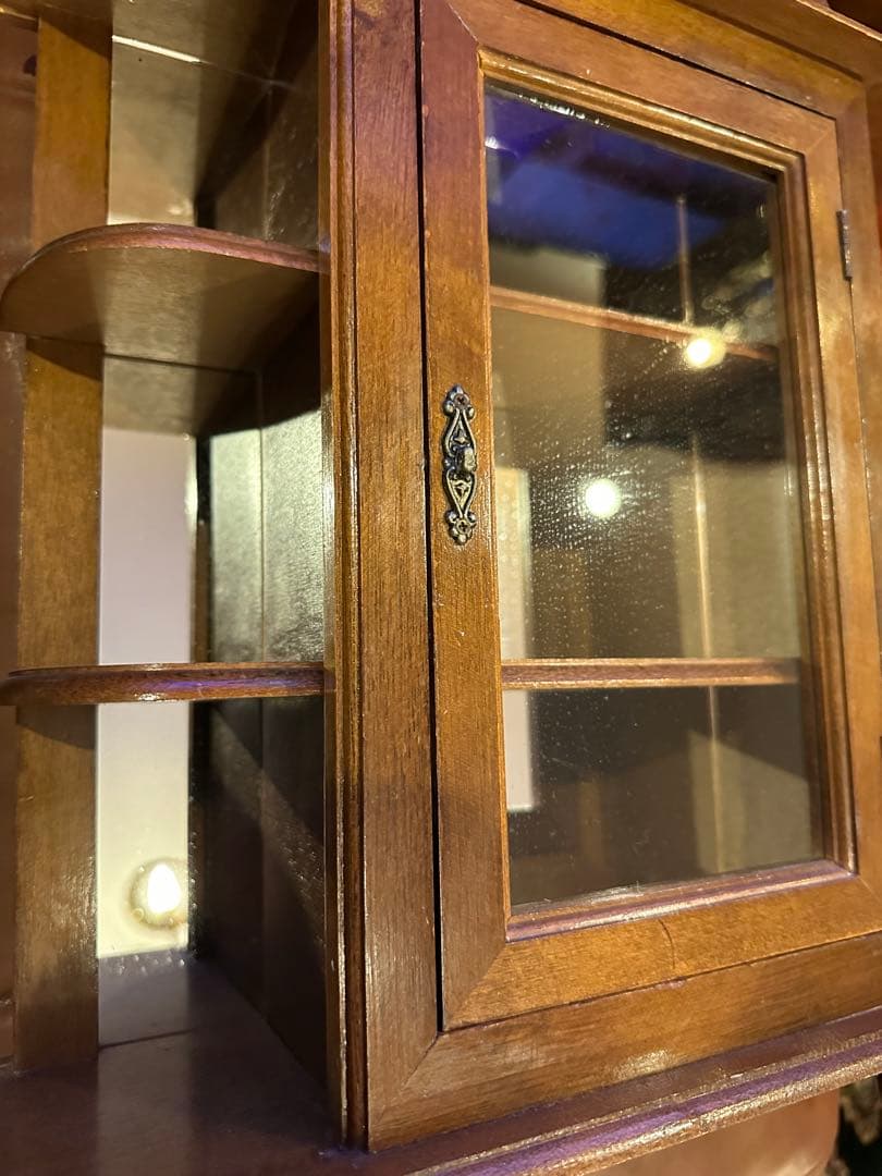 アメリカ製　ヴィンテージ　ミッドセンチュリー　背面ミラーコレクションケ