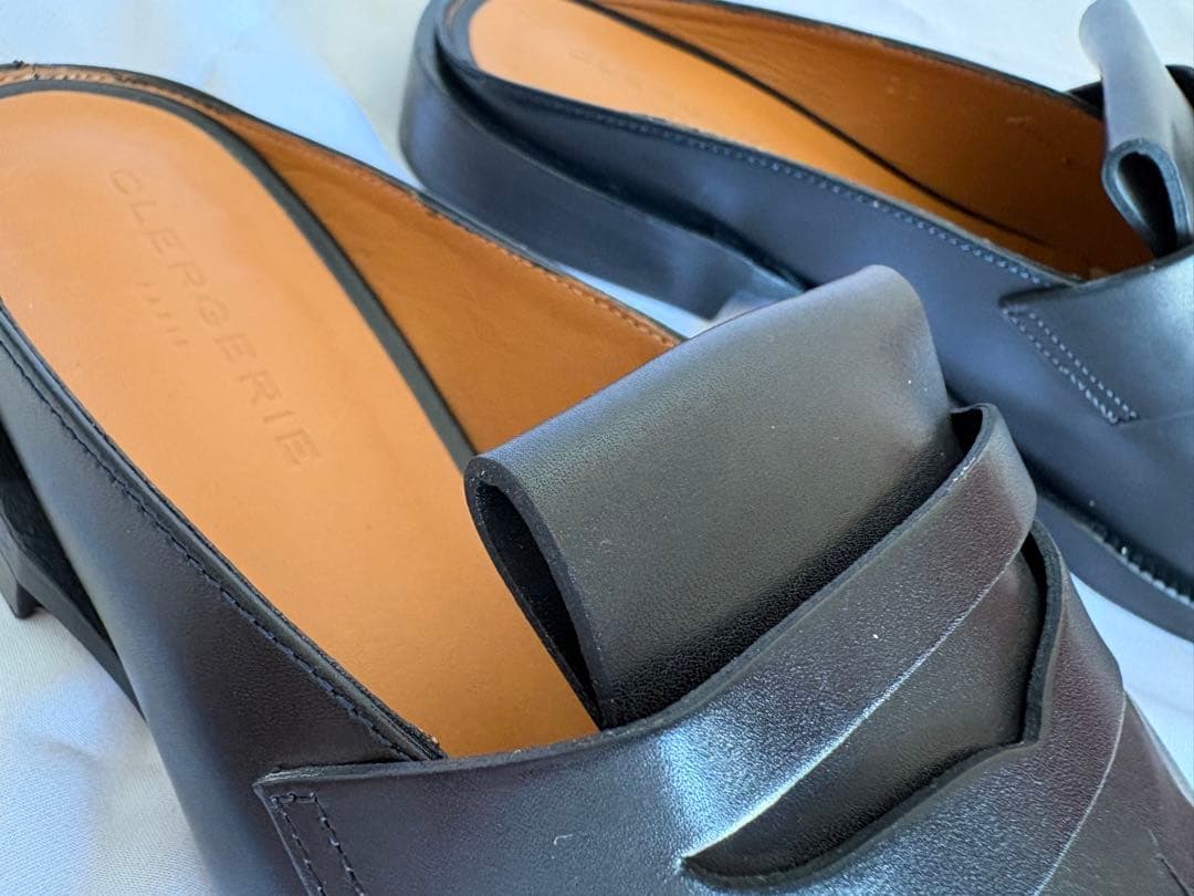 【新品/定価8万】クレジュリー レザー ミュール サンダル 38 (24cm)