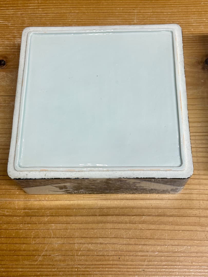 再値下げ　骨董品　染付　四段重　磁器　高さ45cm　お重　重箱