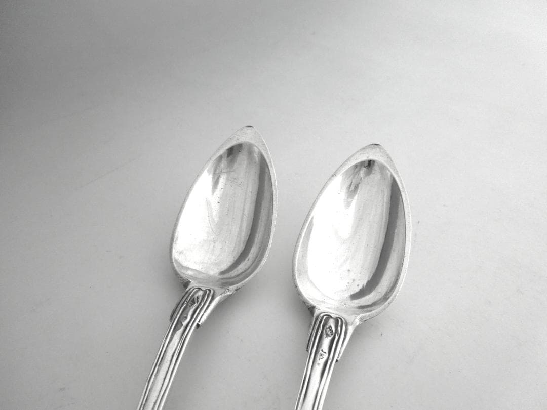フランス　シルバースプーン2本　純銀