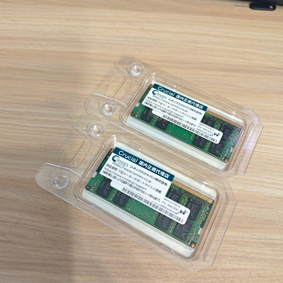 DDR4 2666 32GB PC4-21300 CRUCIAL製動作確認済@