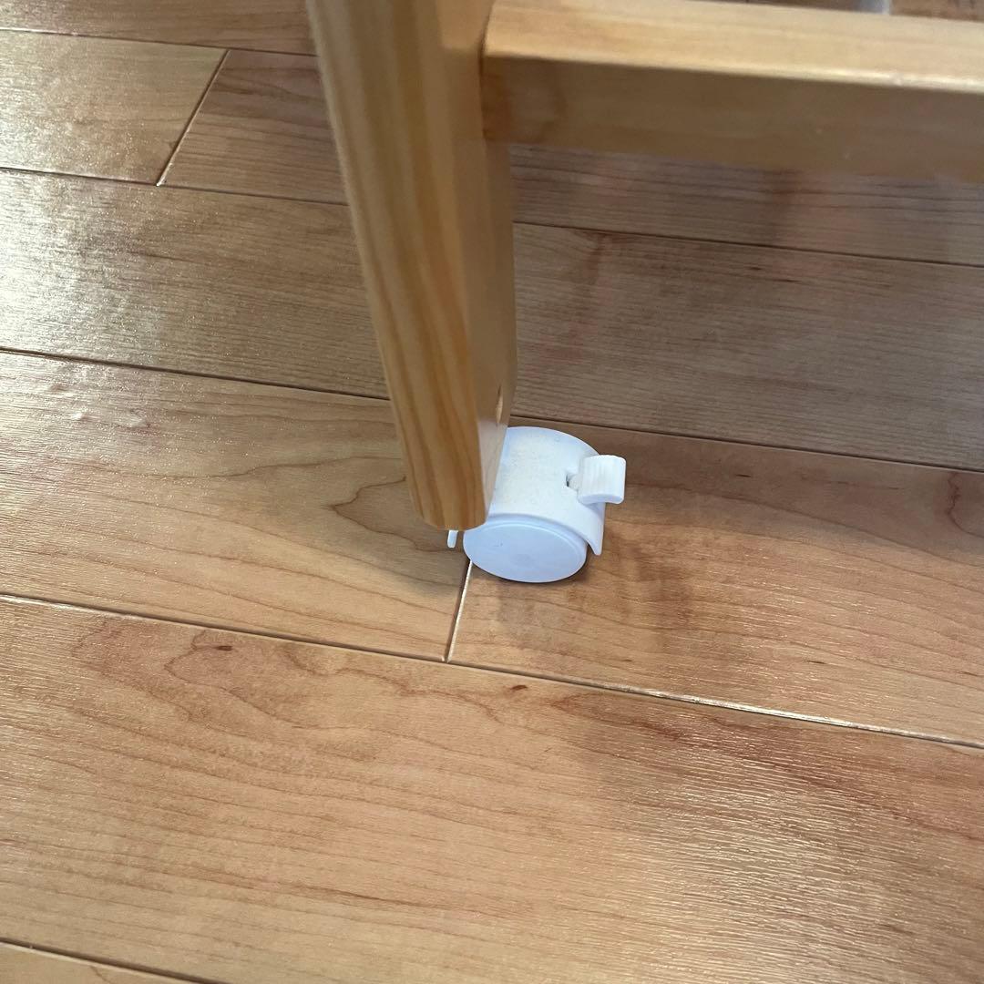 ミニベビーベッド 木製 ヤトミ PSC SG認定 2段階 キャスター 説明書付