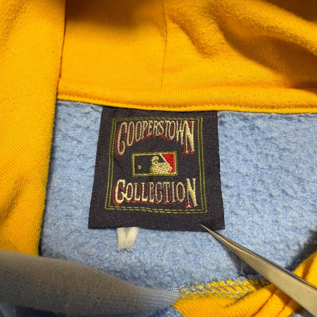 80s MLB 公式 ブリュワーズ パーカー 裏起毛 ワッペン 刺繍