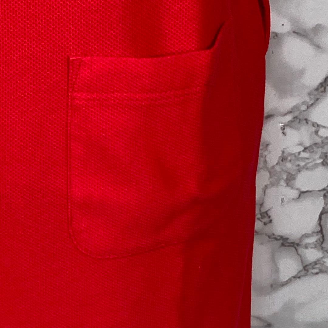 美品　LANVIN SPORT　（38）　ゴルフウェア　ポロワンピース　赤