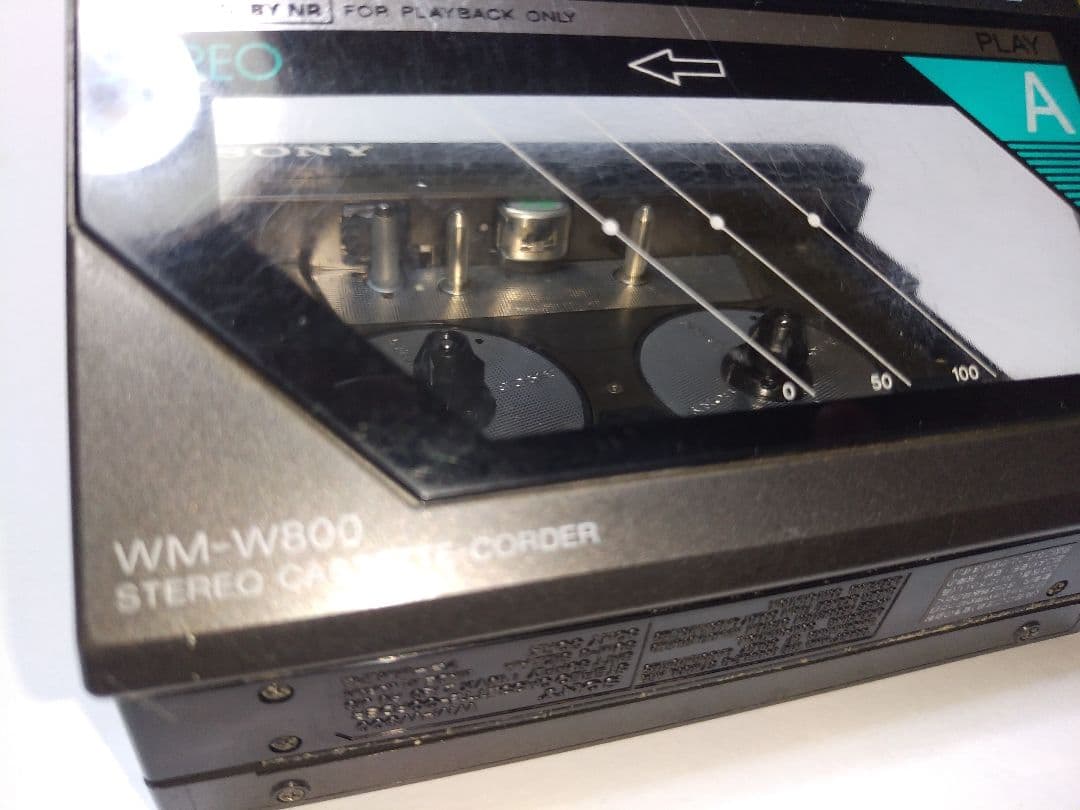 ダブルカセット ウォークマン WM-W800【録音再生 動作せず・ジャンク】