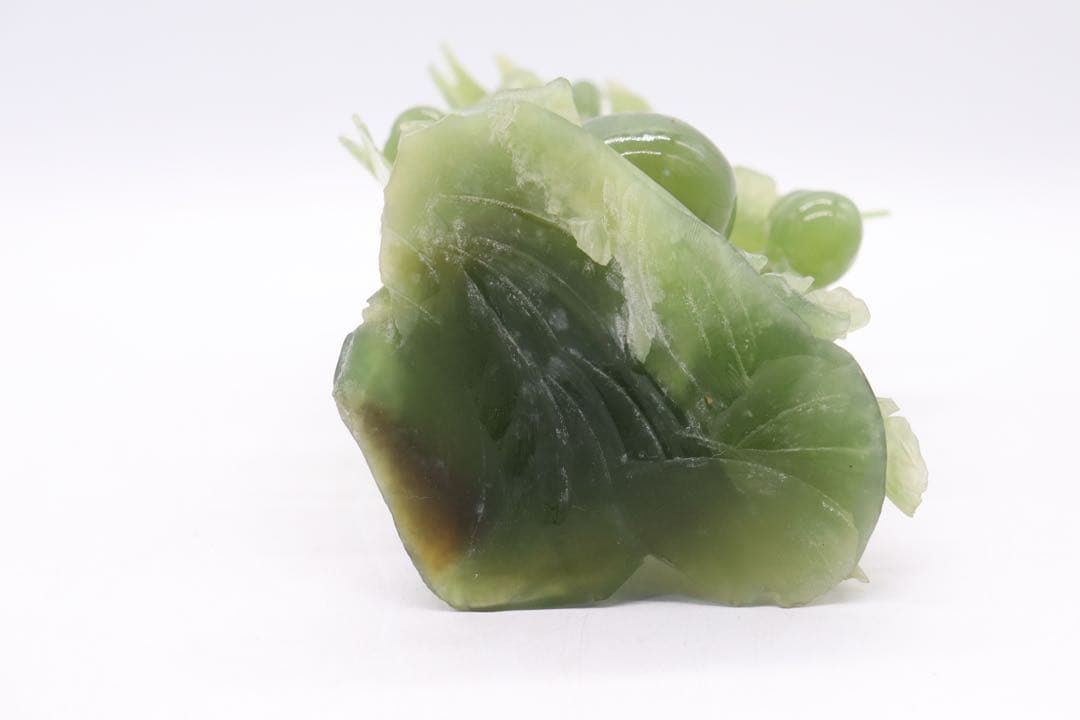 玉製　鳥瓢箪　置物　送料込み250205