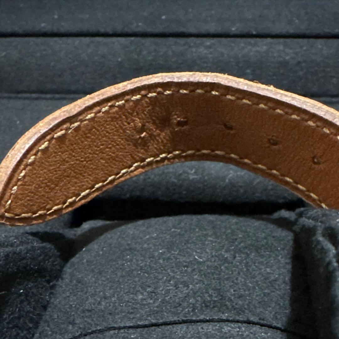 2/5のみ価格　RLコレクション　スティラップ時計　ホワイト文字盤　レザーベルト