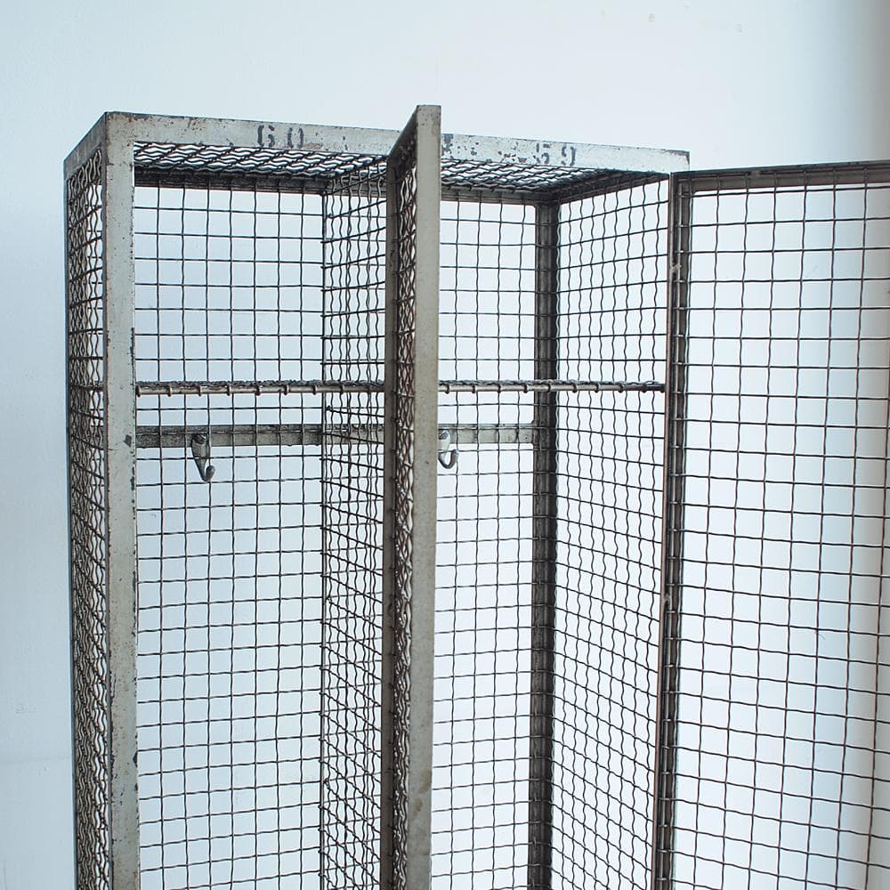 1950-60's ビンテージ ワイヤー メッシュロッカー 2ドア