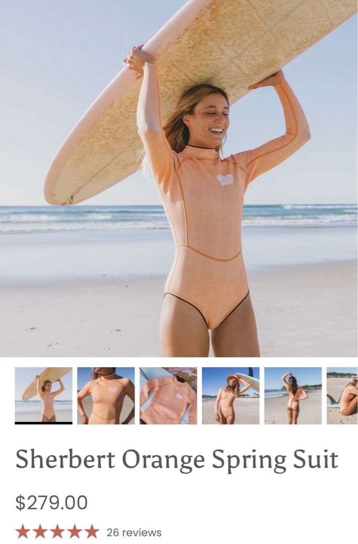 SUN WARD BOUND ロングスリーブスプリングウェットスーツ2mm　XS