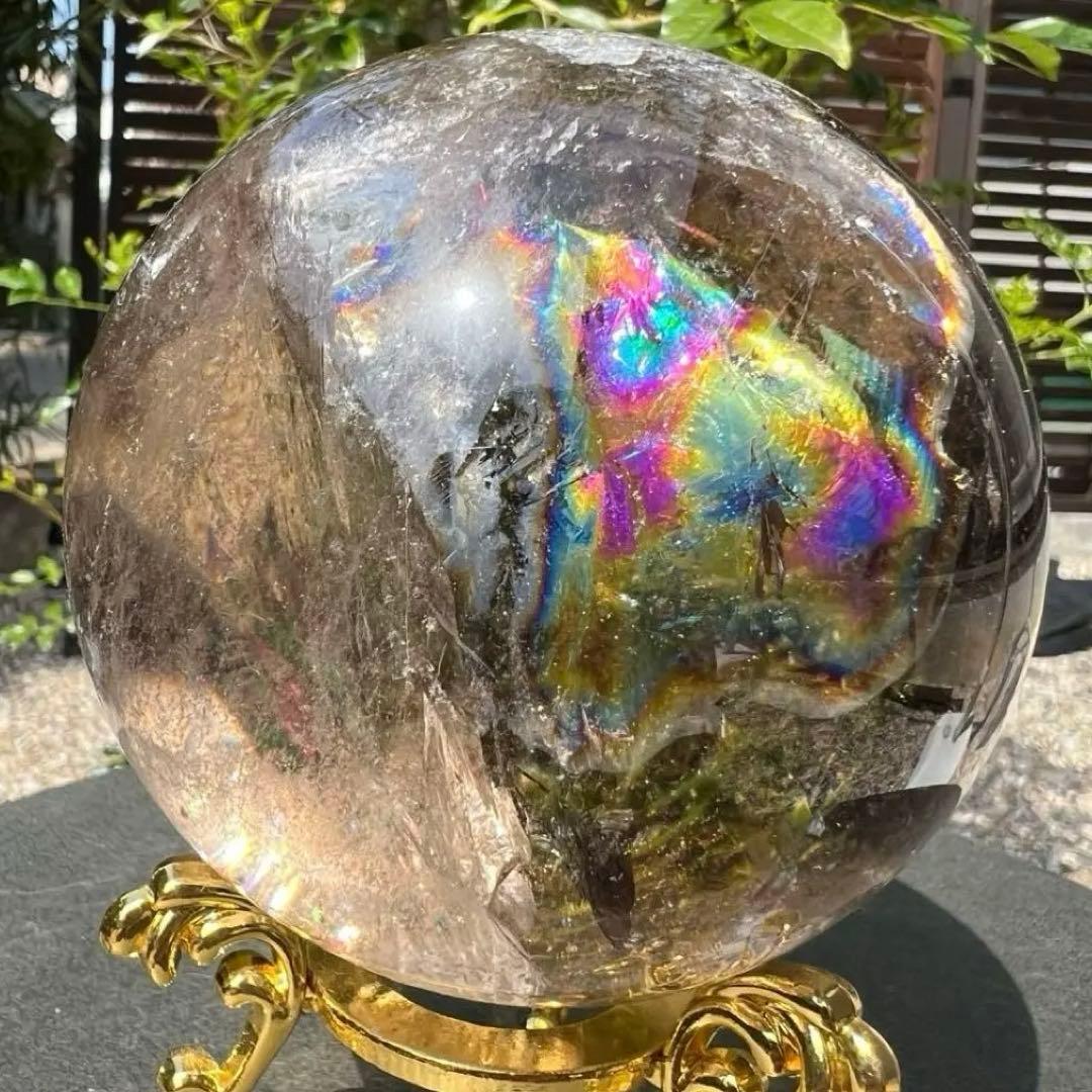 ✳️専用‼️☆激凄美宝珠☆極上別格品☆スモーキークォーツ 丸玉 天然石 煙水晶 原石