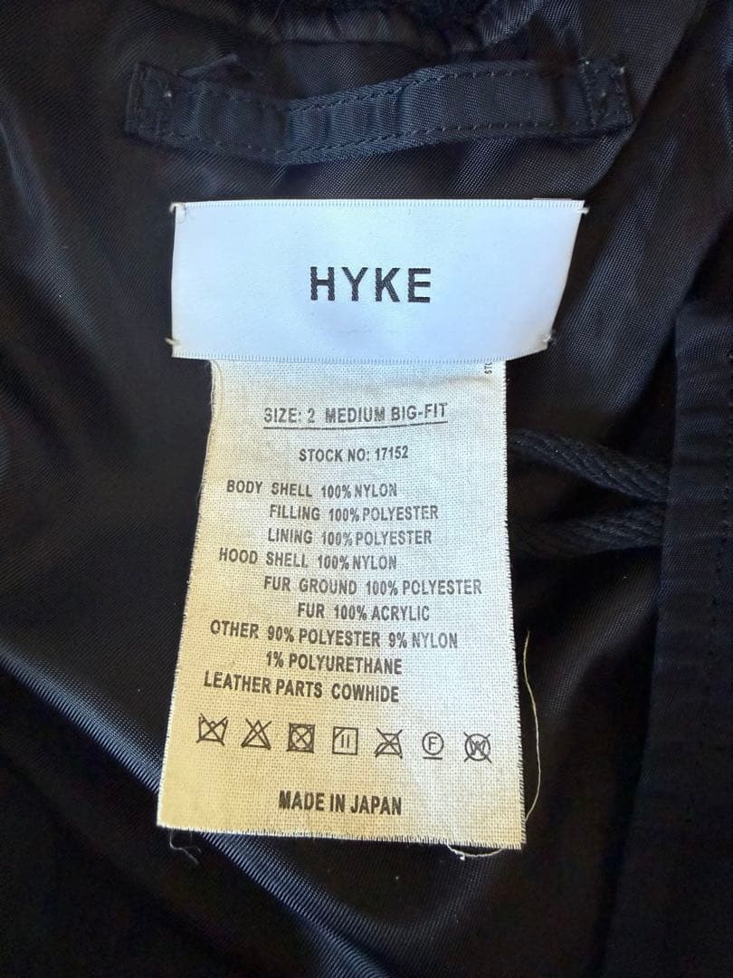 HYKE Biotop別注 ハイク N-3 JACKETミリタリーコート