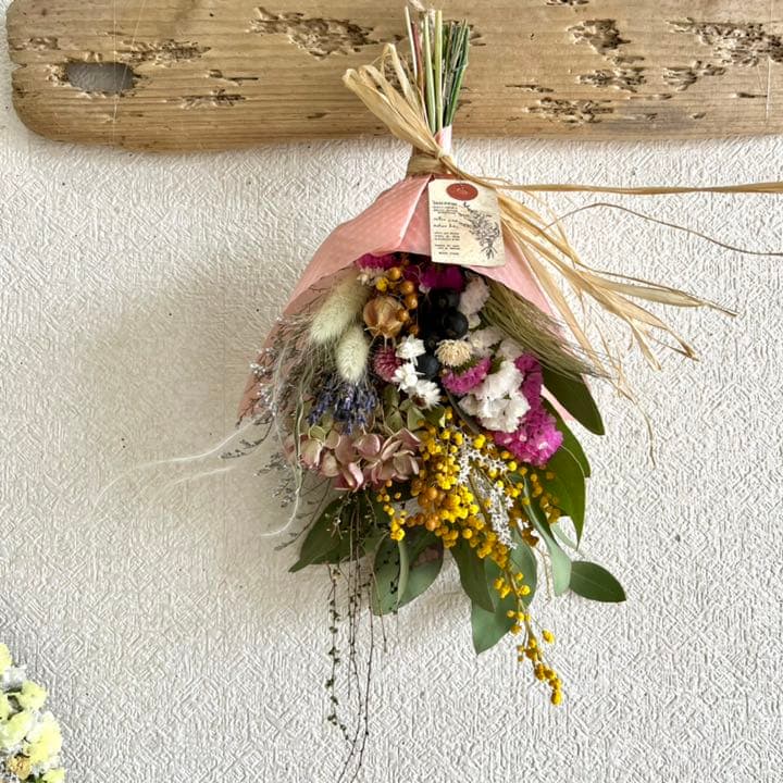 華やかスワッグ、ブーケ