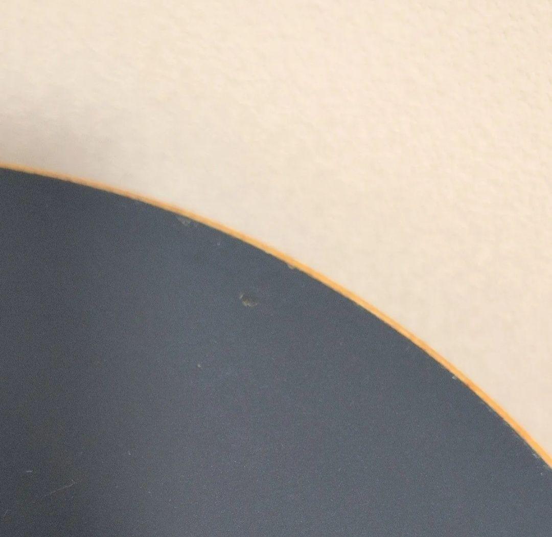 Artek Stool60リノリウムスモーキーブルー×ハニー　スコープ別注三本脚