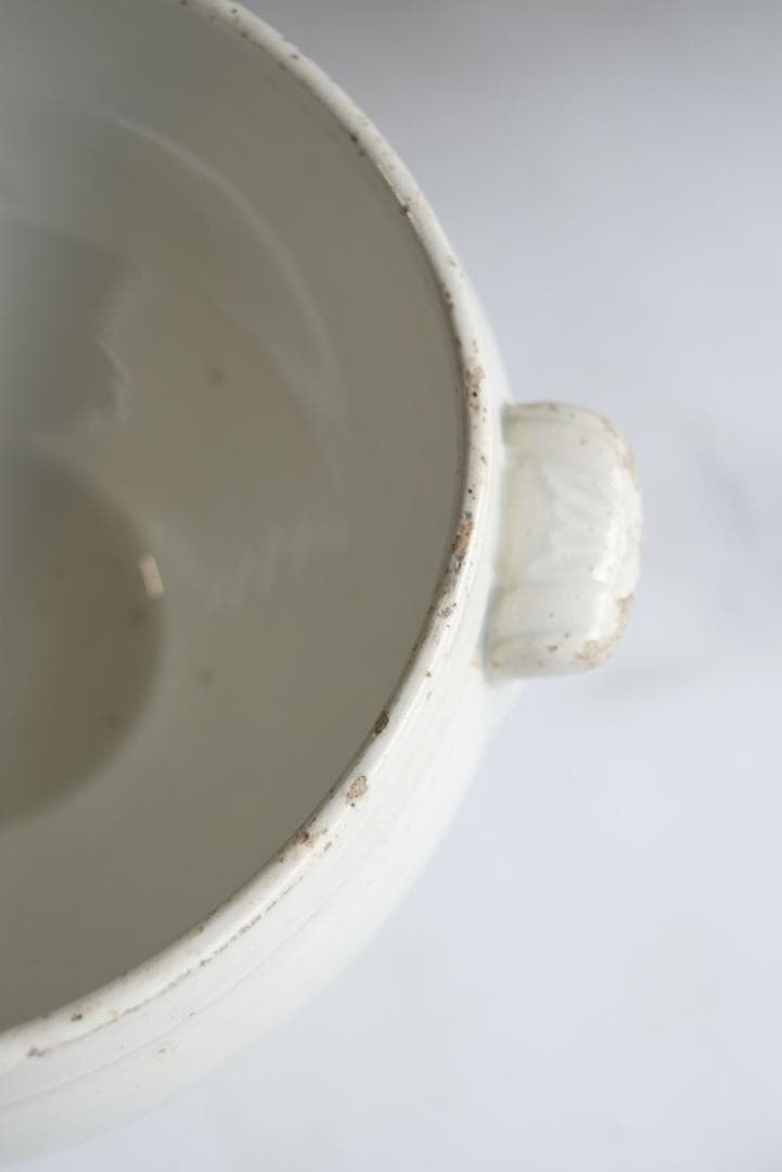 珍しい窯　フランス19世紀　美しいスーピエ（小）印有　フランスアンティーク