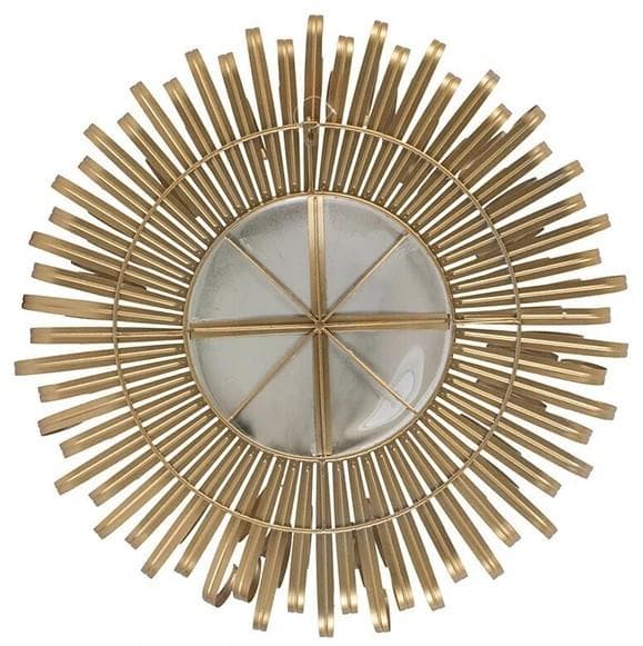 ミラー モダン ゴールド アルミ 壁飾り ウォールデコ 花びら AN-44404