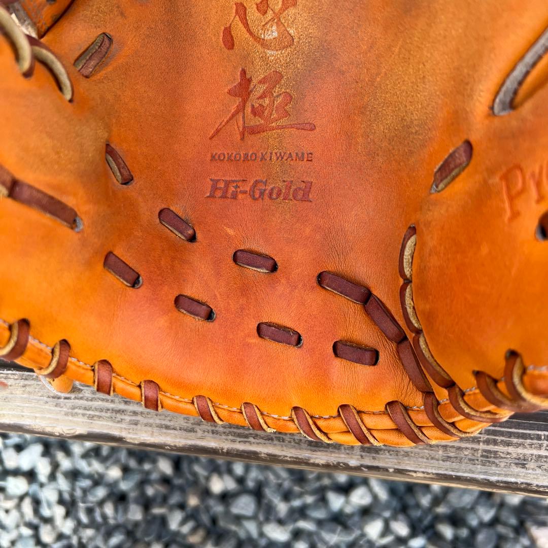 軟式グローブ　ハイゴールド　心極