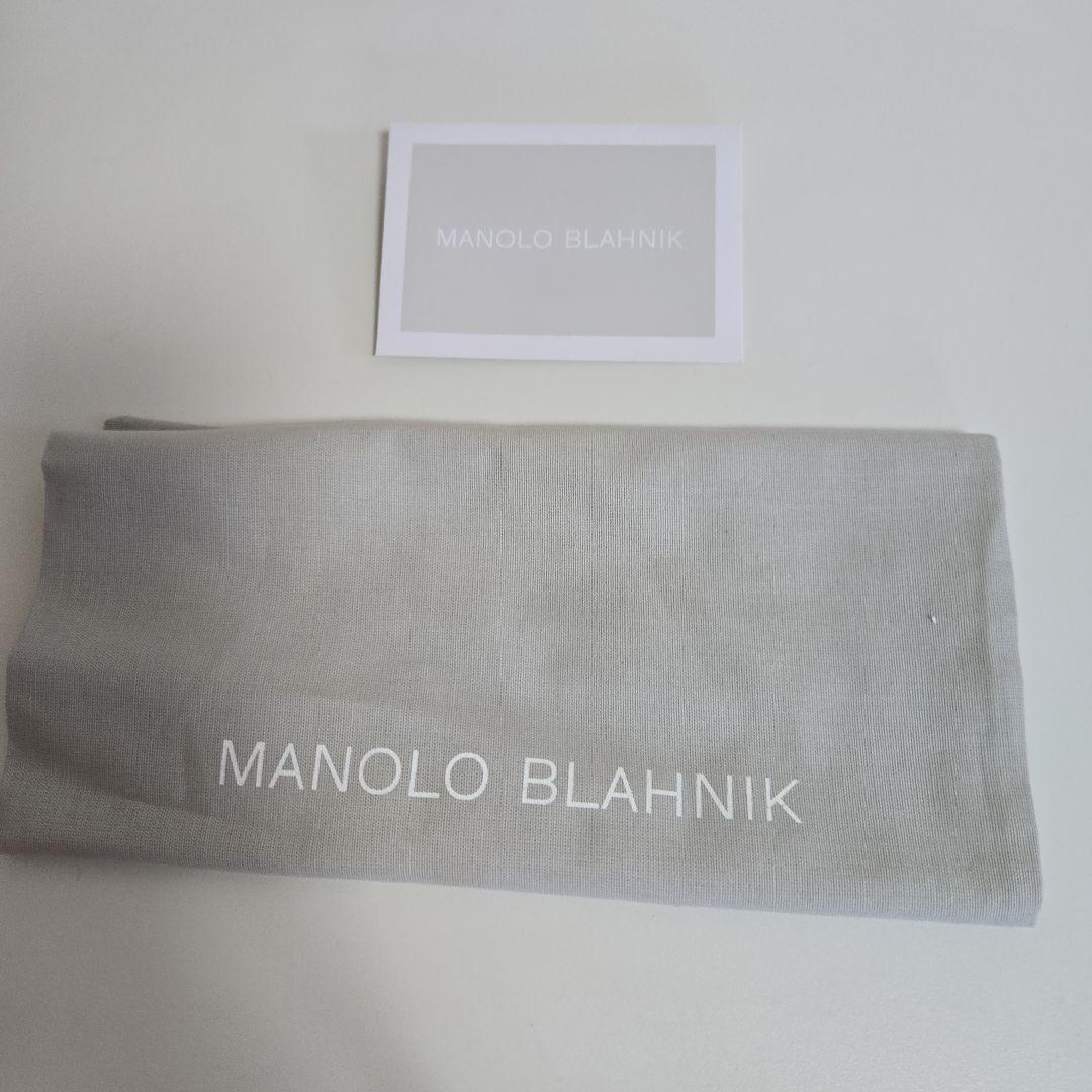 MANOLO BLAHNIK ピンクスリングバックミュール