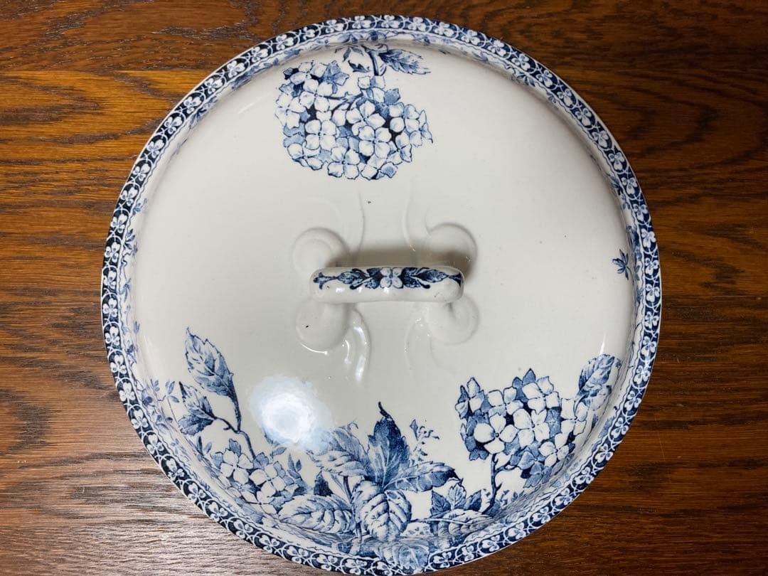 フランスアンティーク☆ジアンGienチューリーン紫陽花スーピエール