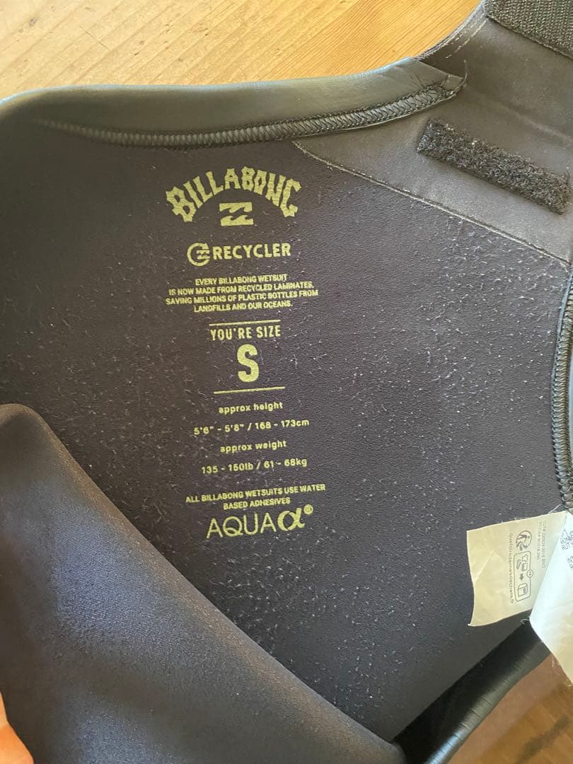BILLABONG ロングジョンウェットスーツ Sサイズ