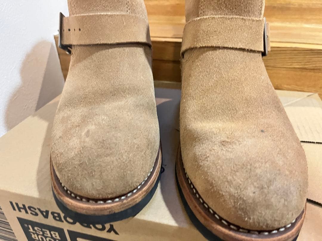 d*1様 ハーレーダビッドソン ショートエンジニアブーツスエード US7.5 2