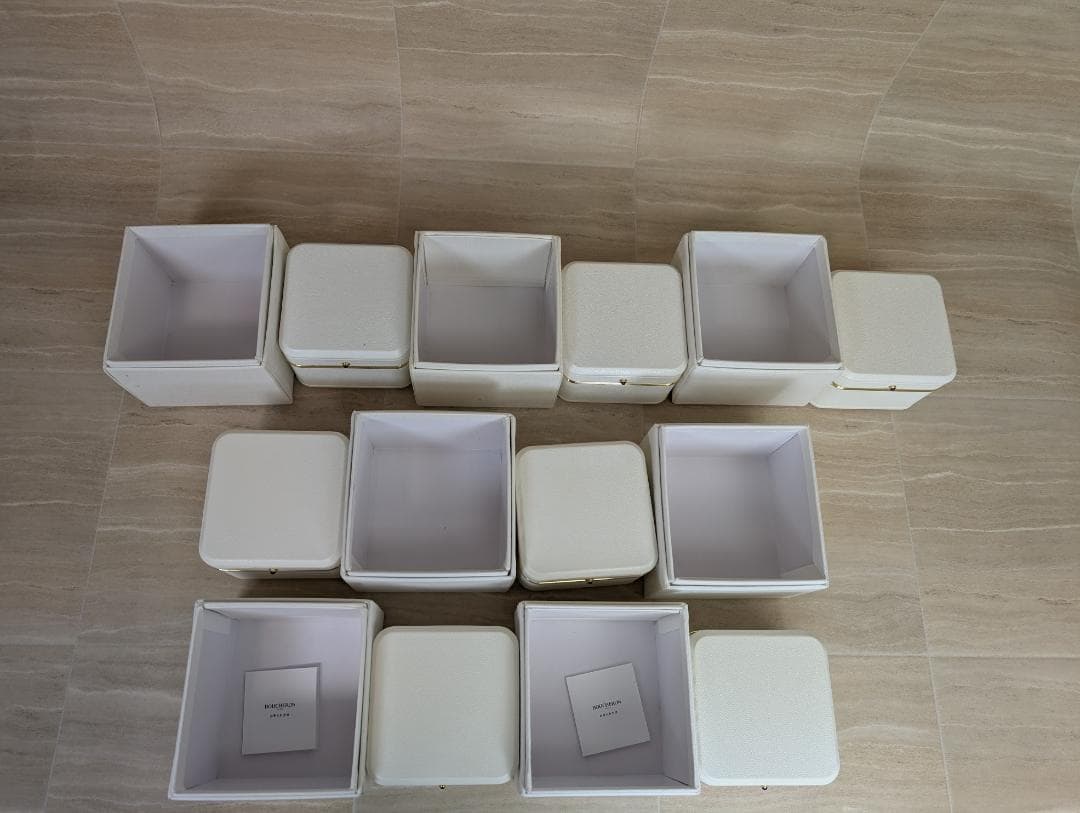 まとめ売り　Boucheron　ブシュロン　ネックレス　リング　空箱　ボックス