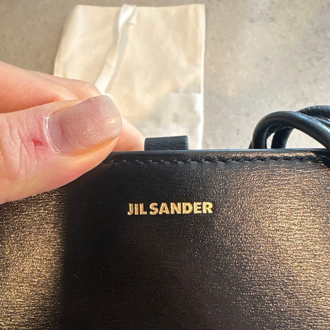 JIL SANDER ブラックショルダーバッグ
