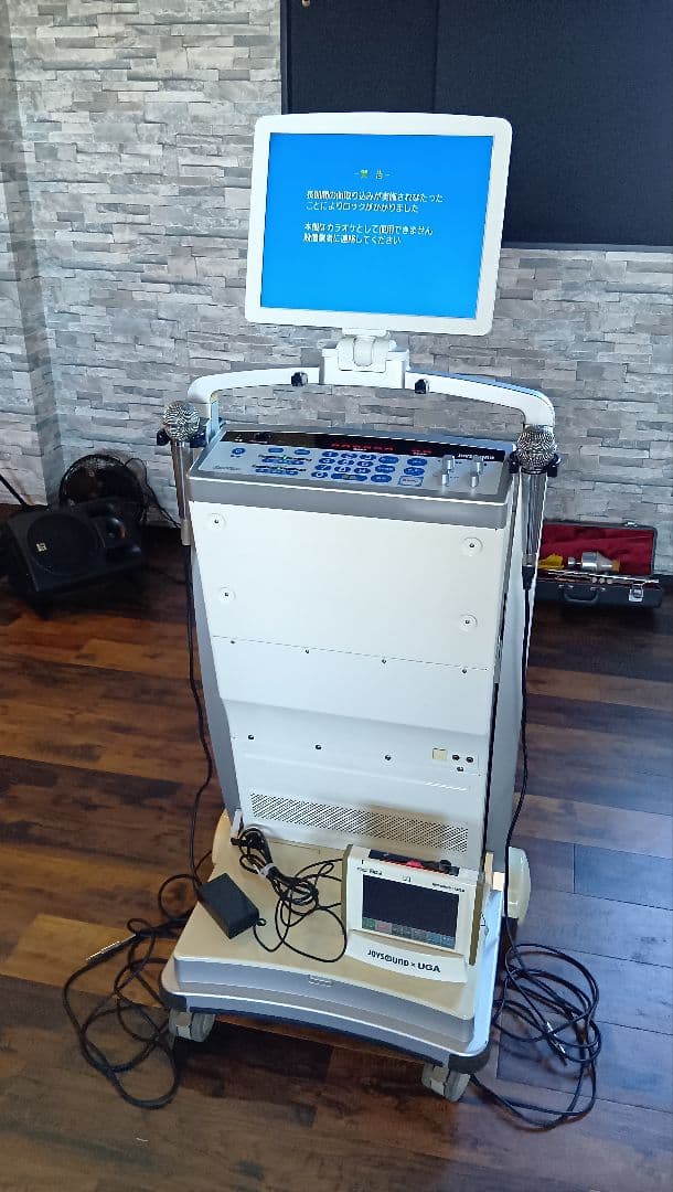 カラオケ機器 一体型ポータブルセットJOYSOUNDスタンド型