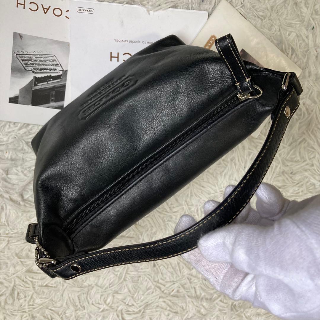 極美品 vintage coach old archive y2k 黒 ブラック