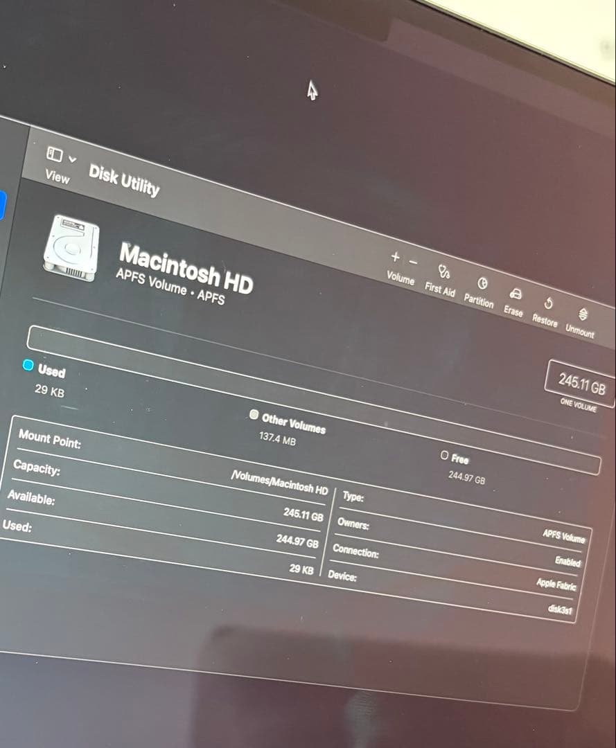 【ジャンク】MacBook Air M2 13.6インチ A2681 水没