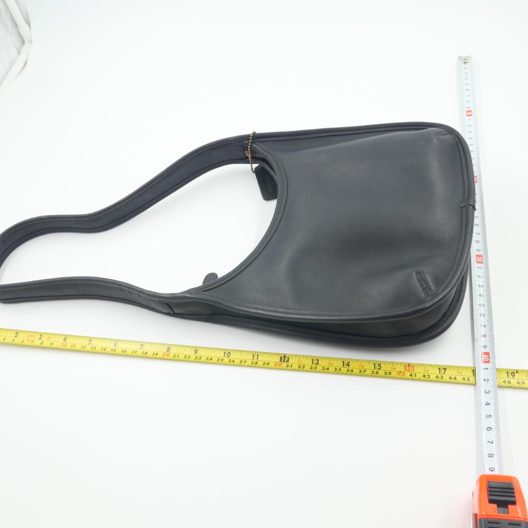 Coach　オールドコーチ　グラブタンレザー　ショルダーバッグ　ブラック