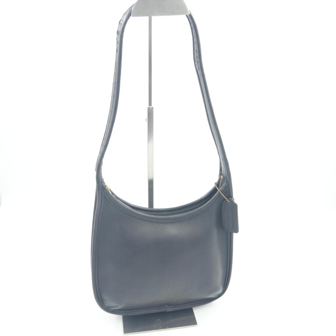 Coach　オールドコーチ　グラブタンレザー　ショルダーバッグ　ブラック