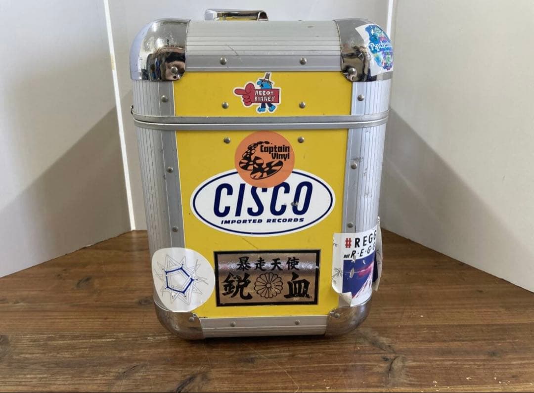 レコードケース　LPレコード　ハードケース　ジュラルミンケース　ステッカー