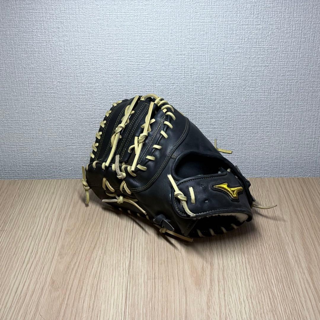 Mizuno ミズノプロ 軟式 ファーストミット 小指2本 クロス締め 左投げ