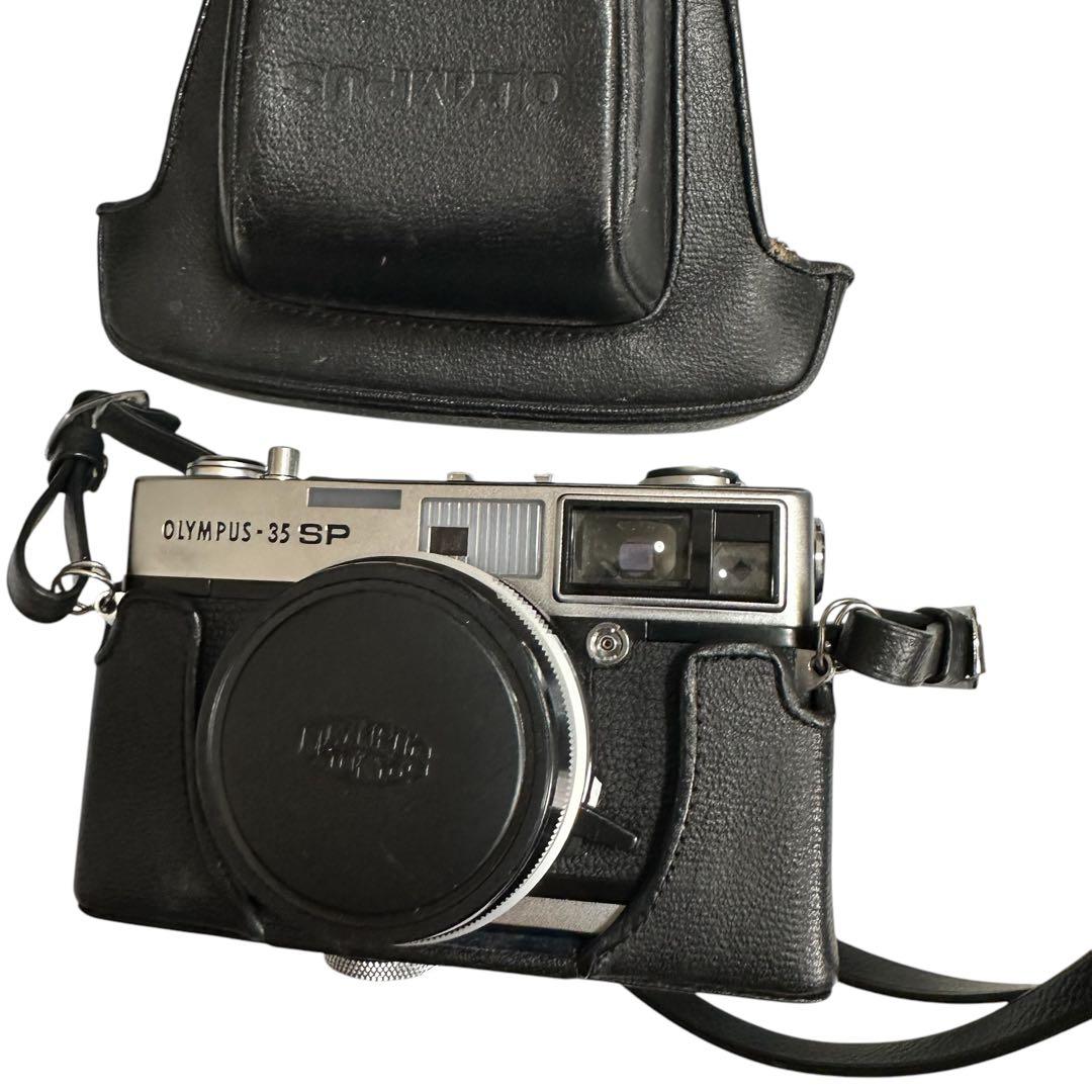 極美品Olympus 35 SP フィルムカメラ　レザーケース付