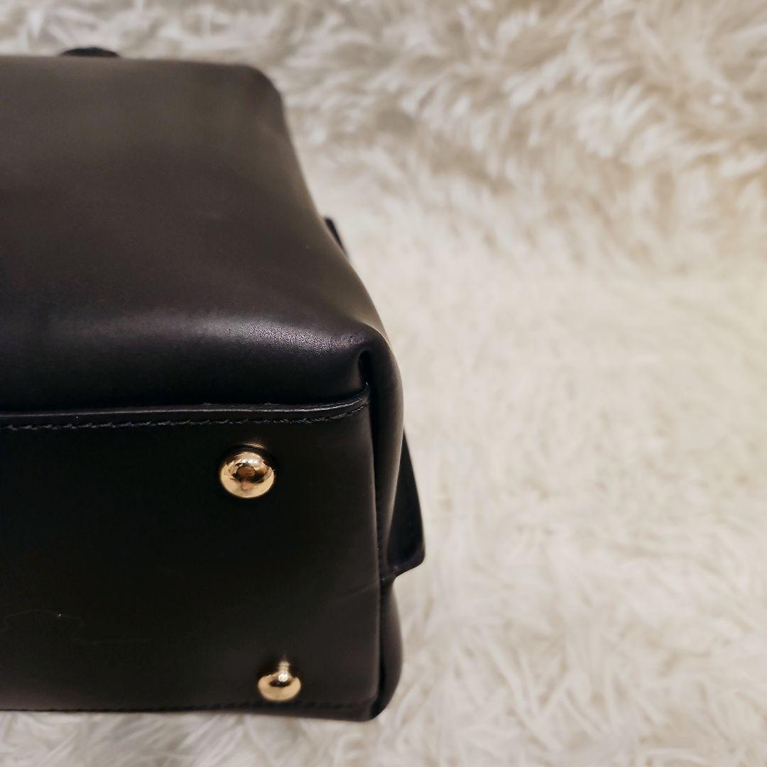 美品 イアクッチ 2way ハンドバッグ ショルダーバッグ ブラック ベラール