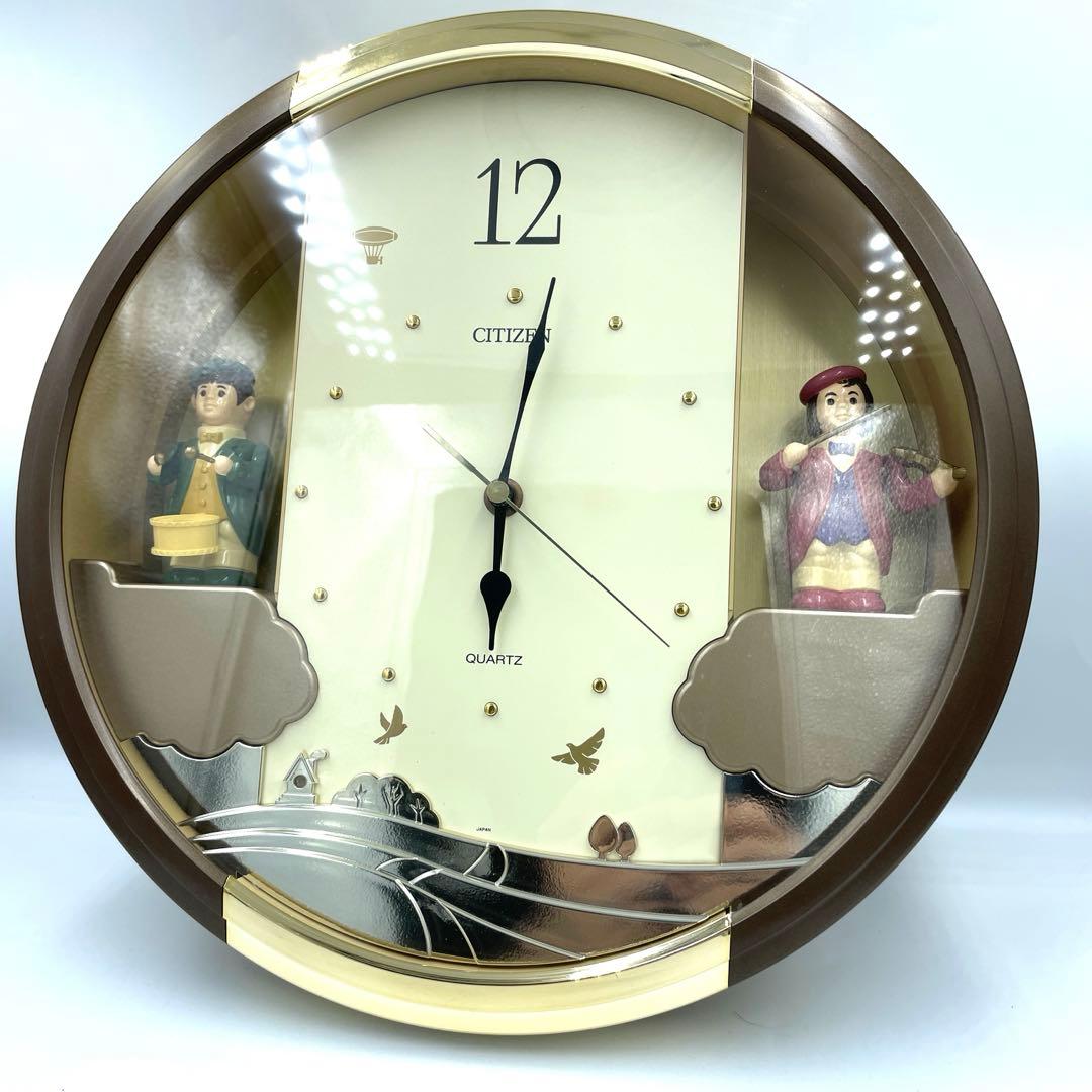 美品稼働品⭐️CITIZEN⭐️シチズン⭐️からくり時計⭐️タイニーワールドデュエット