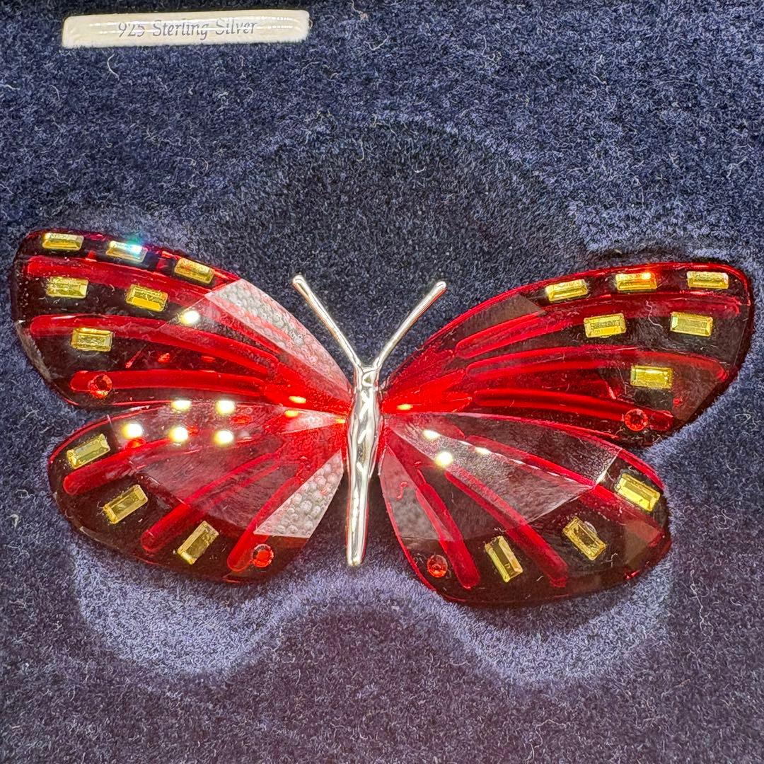 箱付き　スワロフスキー 置物 インテリア バタフライ アデナ 　no.175