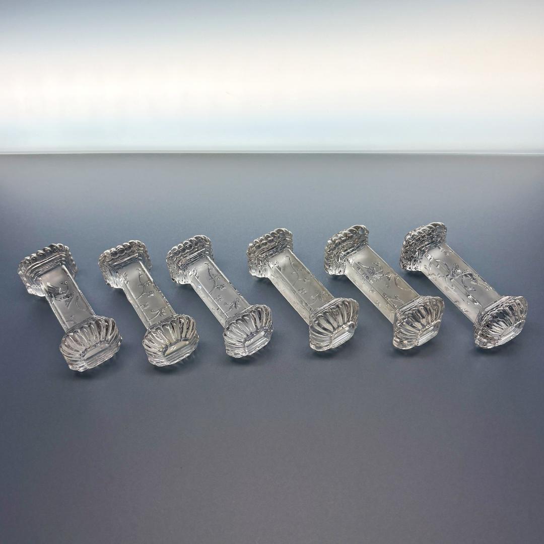 レア オールド バカラ ルネッサンス デポリ ナイフレスト 6本 セット 箸置き