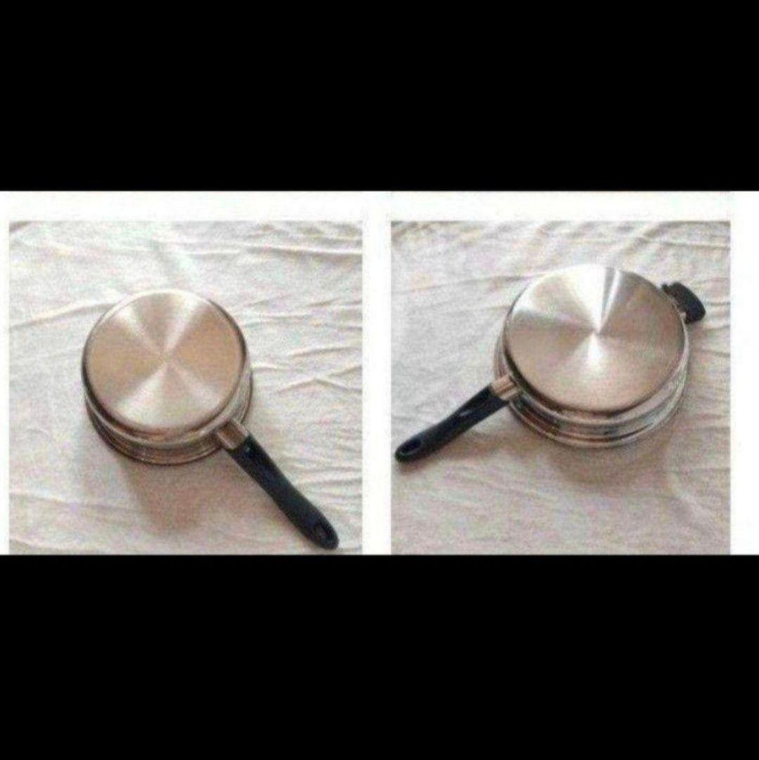 インダクションレンジ対応amway 2024年製 アムウェイ 大 中フライパン↓