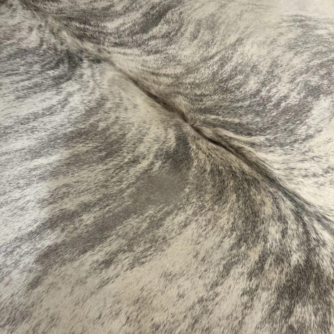 グレー系牛革ラグ 大判